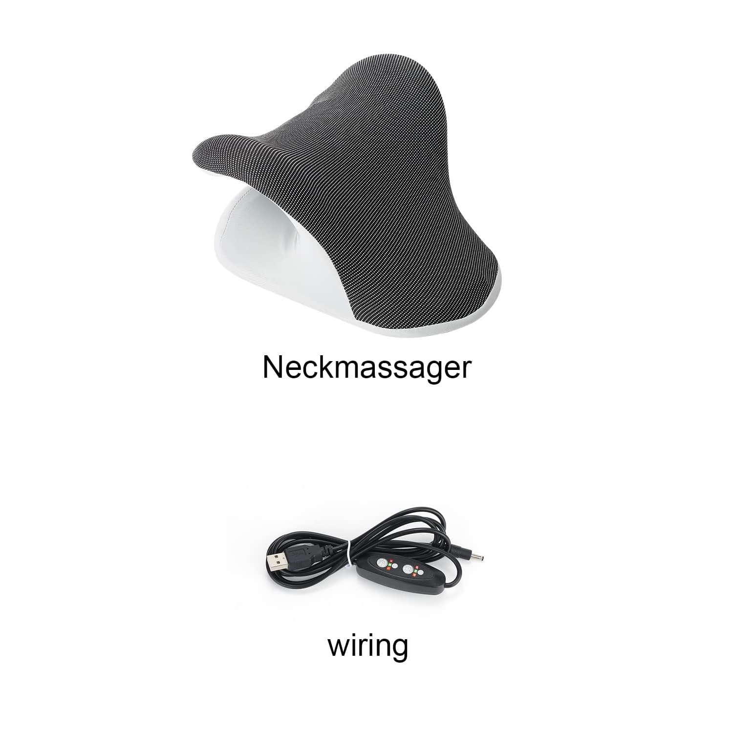 MAKINGTEC Heated Neck Stretcher with Magnetic Therapy Pillowcase, Neck and Shoulder Relaxer Pillows, Cervical Traction Device for Relieve TMJ Headache Muscle Tension Spine Alignment