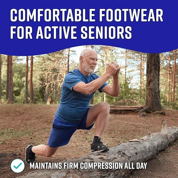 Compression Socks for Plantar Fasciitis & Achilles Tendonitis Relief – Pair of Ankle Compression Sleeves for Foot Swelling, Heel Spurs, Pain & Fatigue – Comfortable Arch Support Brace for Daily Use (Black, Small) - Image 3