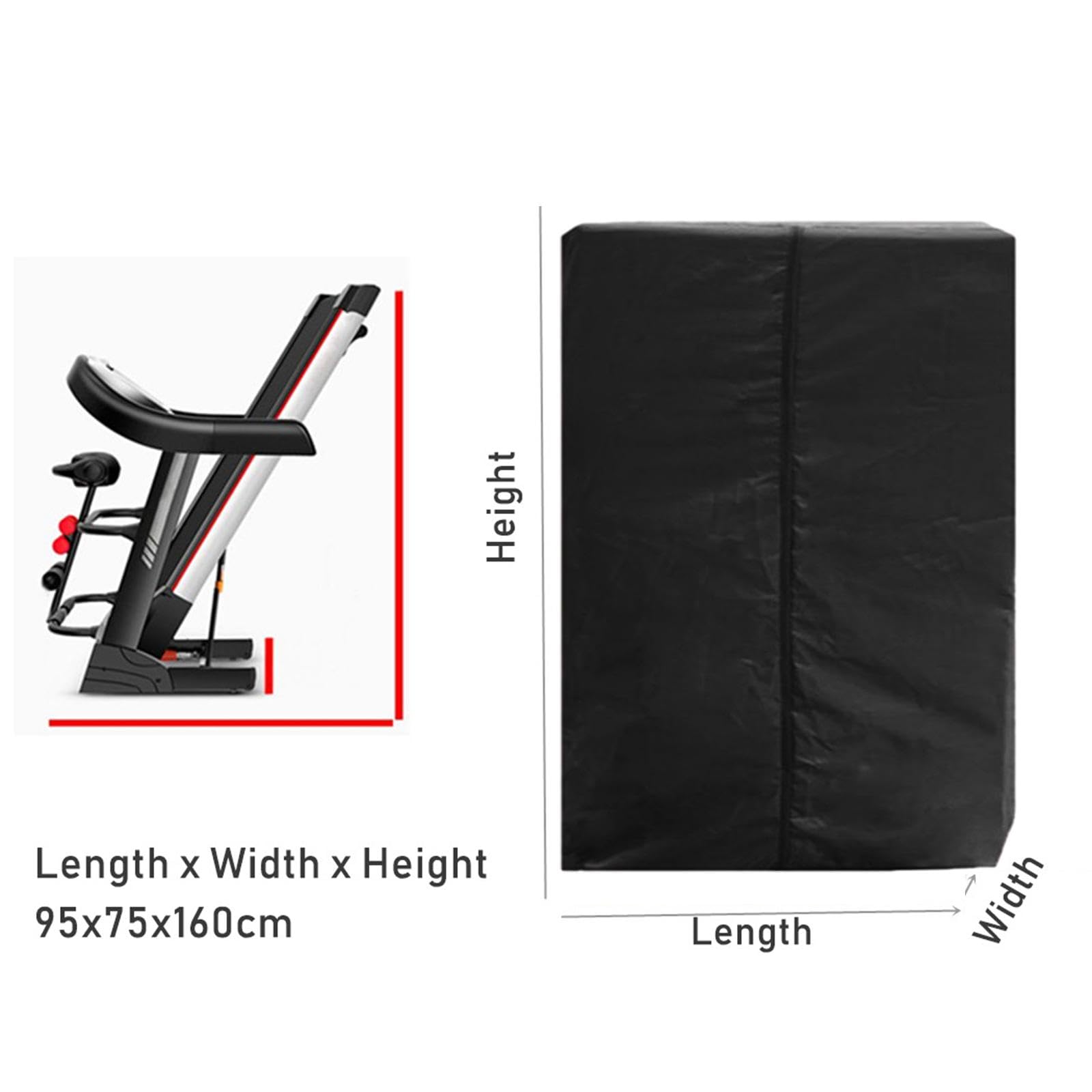 Baoblaze Housse de Protection Anti-poussière pour Tapis de Course Pliable, Housse de Protection Anti-poussière et étanche pour Entraînement en Intérieur