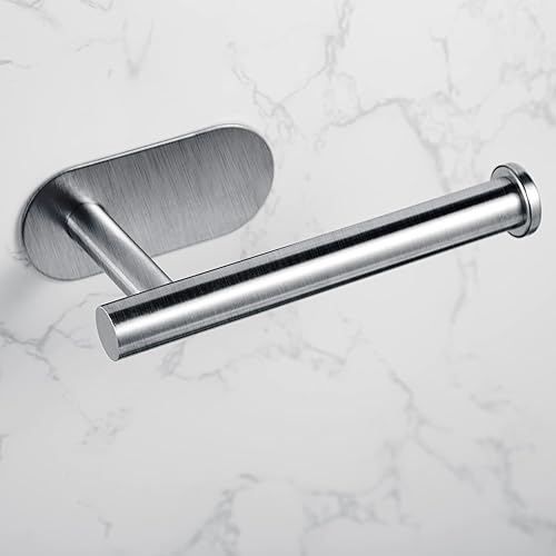 Miniatura 7 de YUET Portarrollos de papel higiénico autoadhesivos para papel higiénico 3M, soporte para baño, cocina, baño, acero inoxidable grueso SUS-304, sin