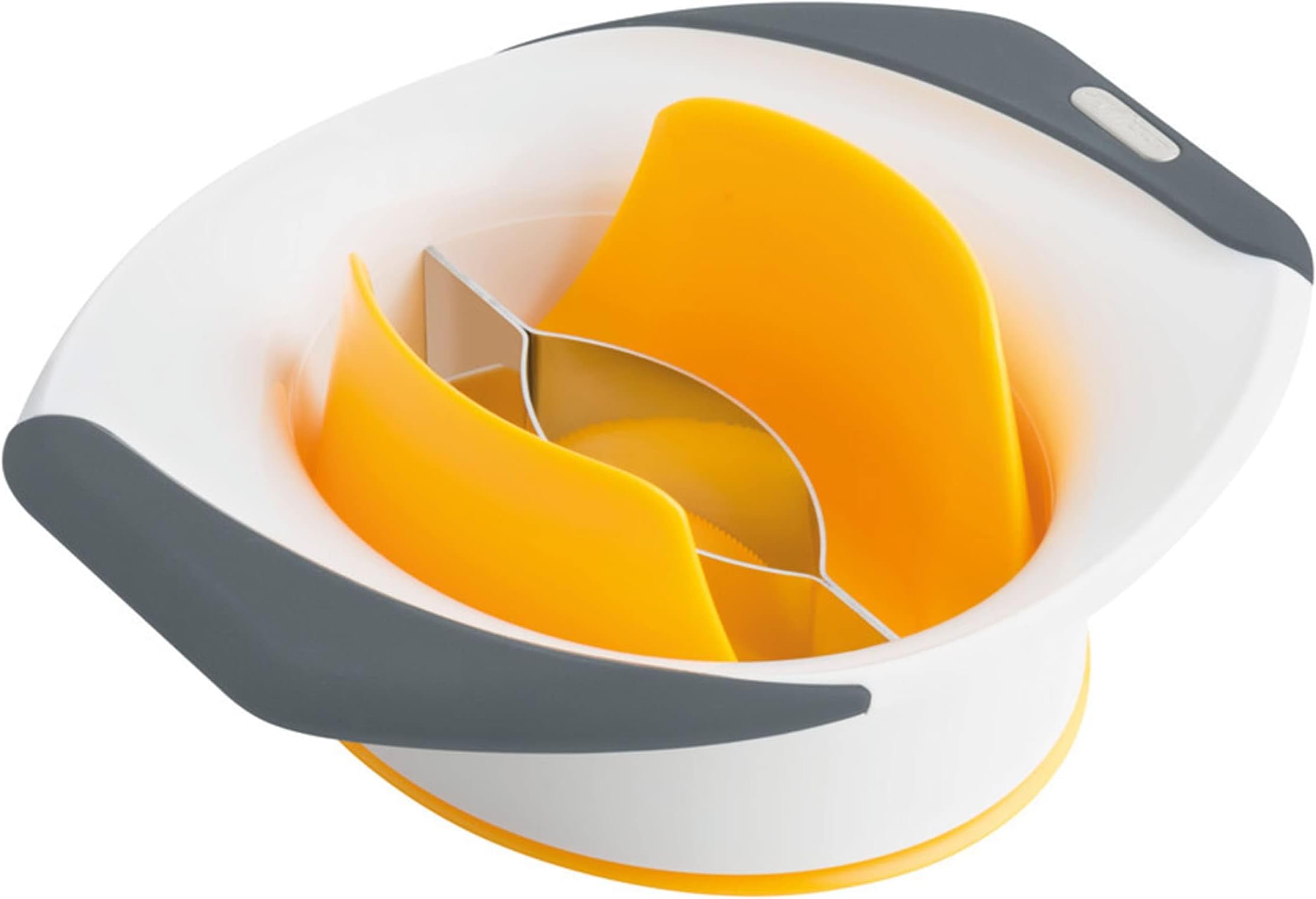 Slice & Peel 3-in-1 Mango Slicer, Peeler & Pit Remover Tool - Mango Cutter with Stainless Steel Microblades - Dishwasher-Safe Fruit Slicer