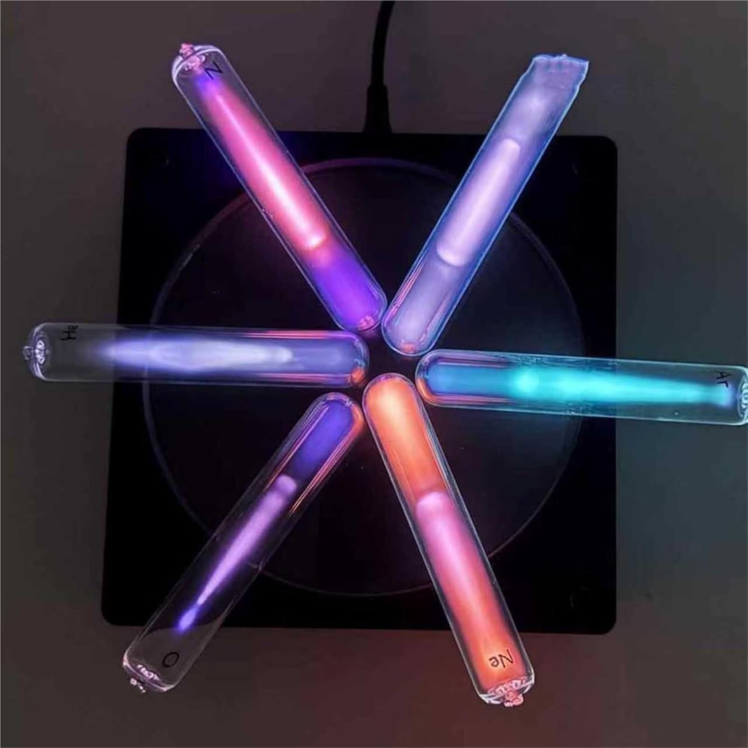 Lámpara de rayos de plasma, luz en forma de tubo de plasma para actividades al aire libre, señal de advertencia y regalo de ciencia