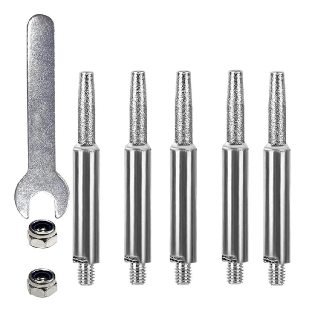 50 Stück Schleifstein-Bohrer-Set – 4 Mm Schleifköpfe, Zum Schärfen Von Kettensägen & Polieren Von Metall