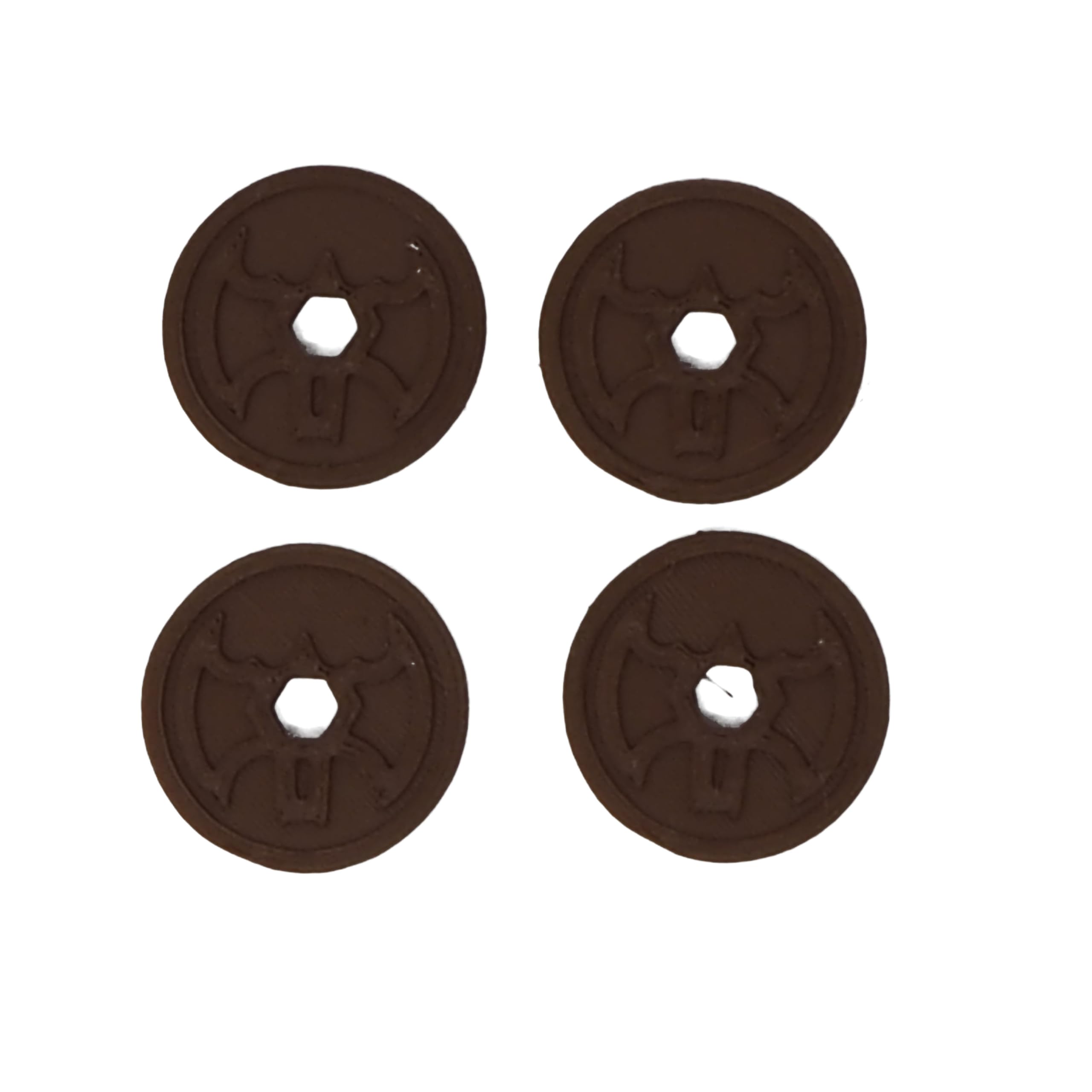 eTech4Us Set of 4 Brown Replacement Disc Part for Imaginext Batbot Bat-Tech - Image 2
