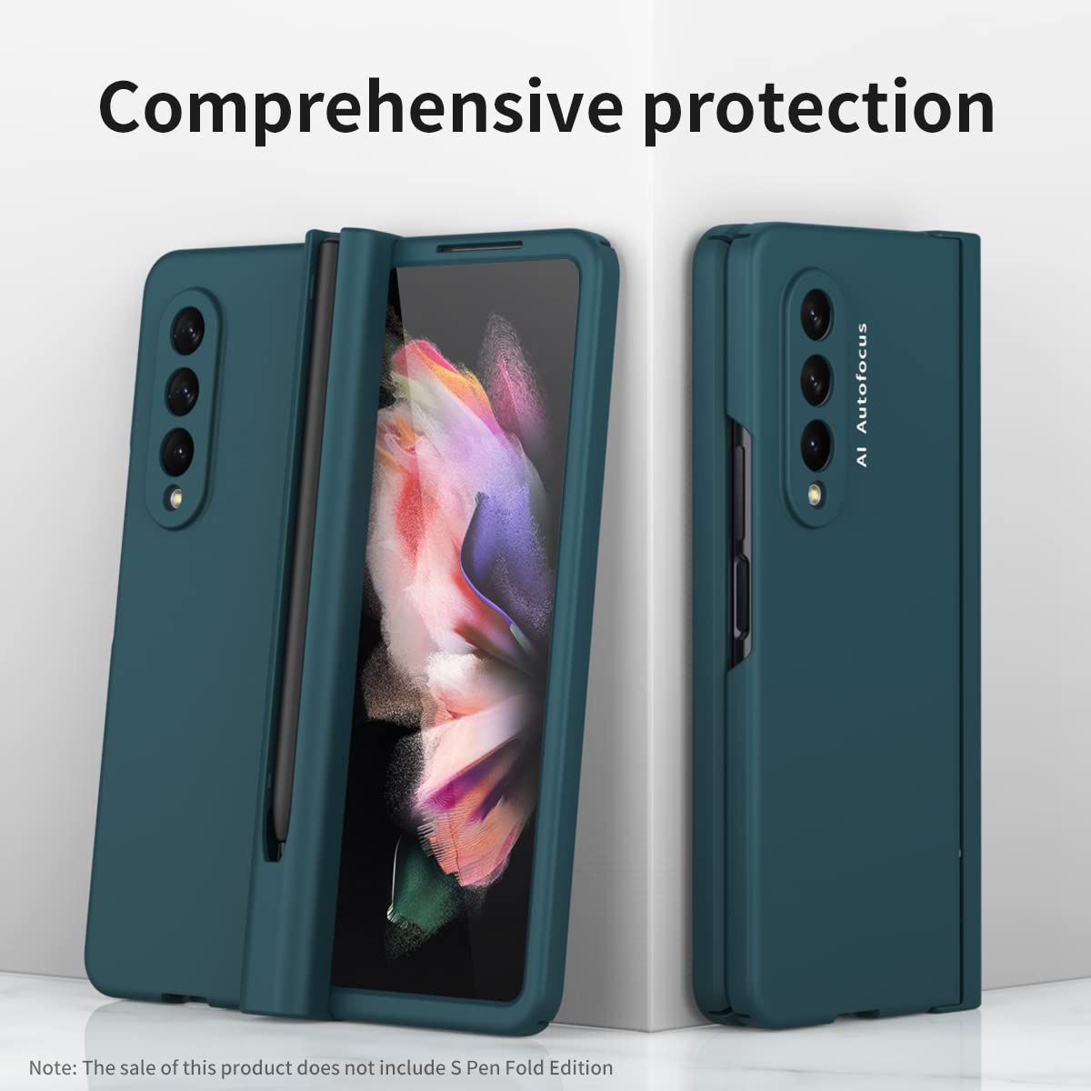 【色:スタイラス-緑】Galaxy Z Fold3 / W22携帯360度の完全 Amazon.co.jp: Galaxy Z Fold3 / W22携帯360度の完全な保護