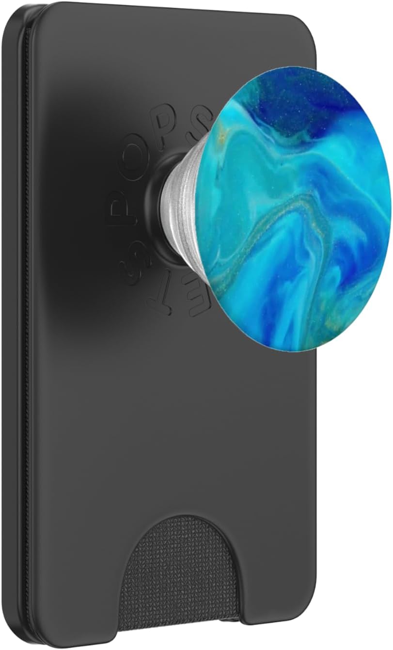 Ink Pop Mount Socket Blue Green Teal Watercolor Clouds PopSockets PopGrip for MagSafe