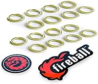 Vista 1 de Fireball Dragon - Juego de arandelas de precisión para patineta y camión, 16 anillos de velocidad para patinetas y longboards