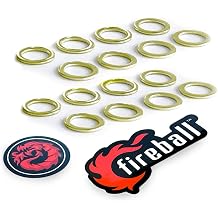 Fireball Dragon Replacement Precision Skateboard Truck Axle Washers Set - 16 pcs Speed Rings for Skateboards and Longboards