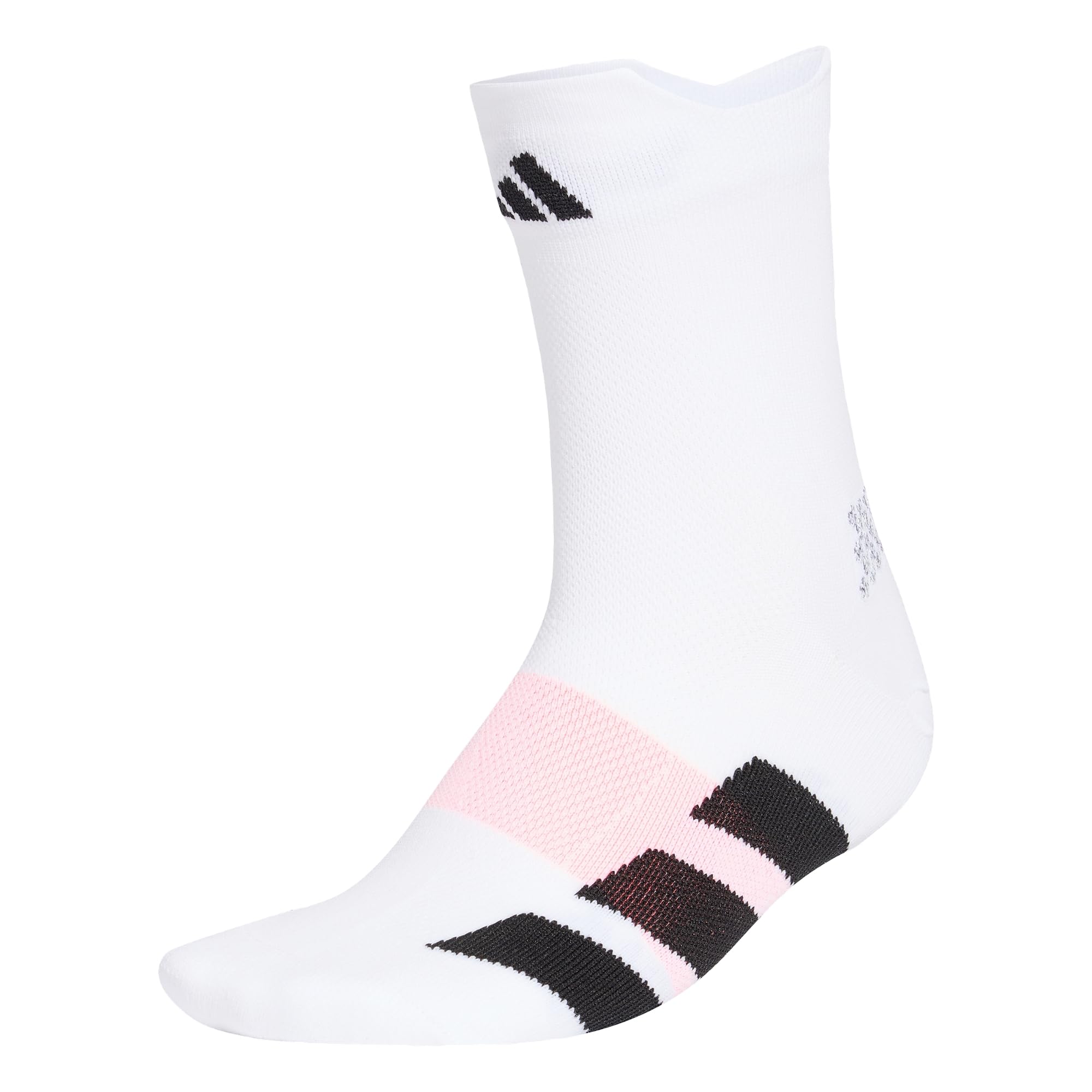 adidas Unisex Running Adizero Quarter Sock Socks, white/black, XL