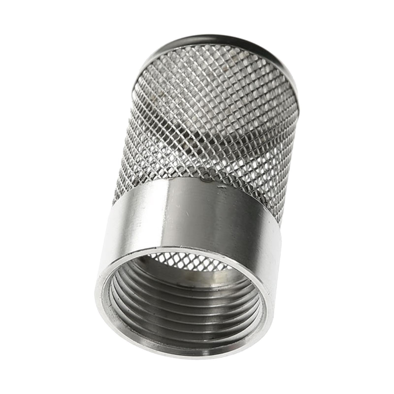 Ktuxzci Silver Mesh Filter Hose Water Suction Strainer Provides Efficient Filtration Maintaining Healthy Aquatic Life Hose Inlet Strainer Filter Inlet Suction, Dia 30Mm