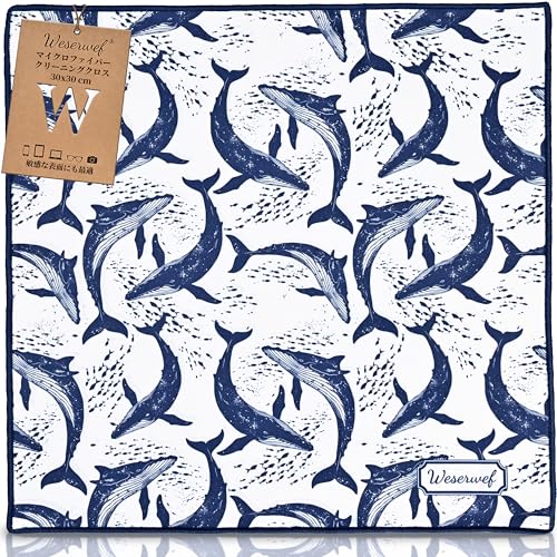 WESERWEF Design }CNt@Co[KlN[jONX ? ዾAXN[A^ubgAJAYp̃v~AN[jONXA30 x 30cmAEg\tg&XNb`t[ (whales)