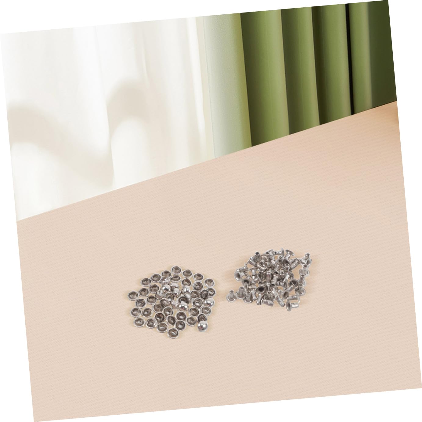 VILLCASE Remaches Metálicos Redondos Material Metálico Resistente en Forma de Hongo 100 de 6mm Estilo Punk Fáciles de Usar para Diy para Cinturones y Decoración