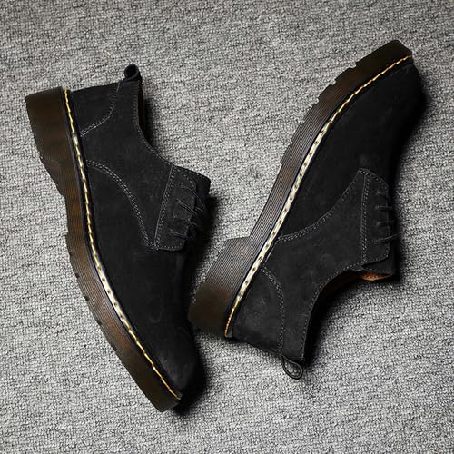 Oxfords Men's Lace-up Thick Bottom Formal Shoes Fashion Business Casual Shoes Non-Slip Comfortable Uniform Suit Dress Prom Loafers3