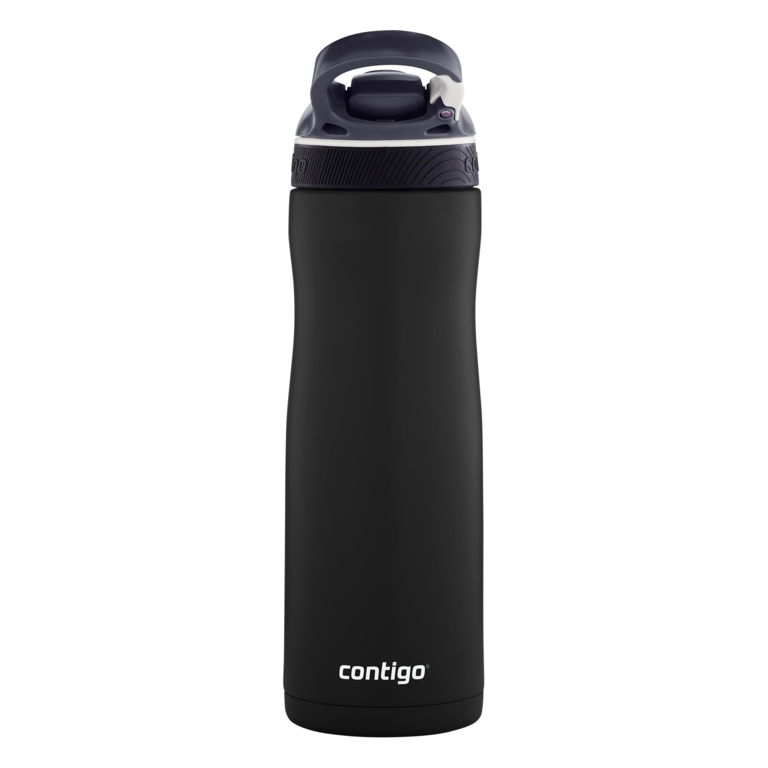 Contigo Ashland Chill butelka na wodę ze słomką, utrzymuje napoje w chłodzie przez 24 h, izolowana butelka na napoje ze stali nierdzewnej, szczelna, sportowa, na siłownię, rower, wędrówki, 590 ml,