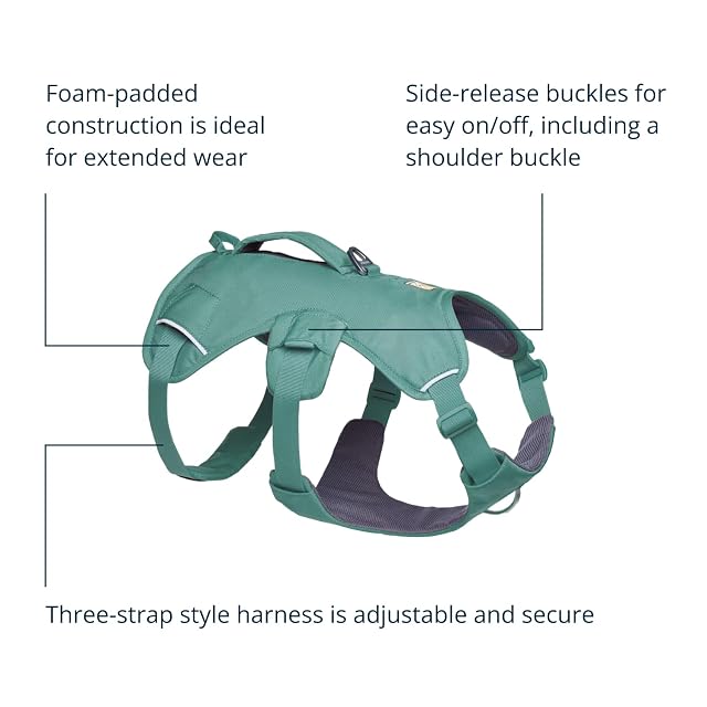 Foto 5 de 8 de Ruffwear Web Master - Arnés para Perro, arnés Frontal en Y para Perro con asa y Hebilla Mejorada, Ajustable…