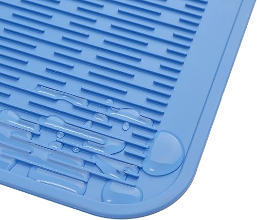 Miniatura 656 de Tapete de silicona para secado de platos para múltiples usos, fácil de limpiar, ecológico, resistente al calor, tapete de silicona para encimera