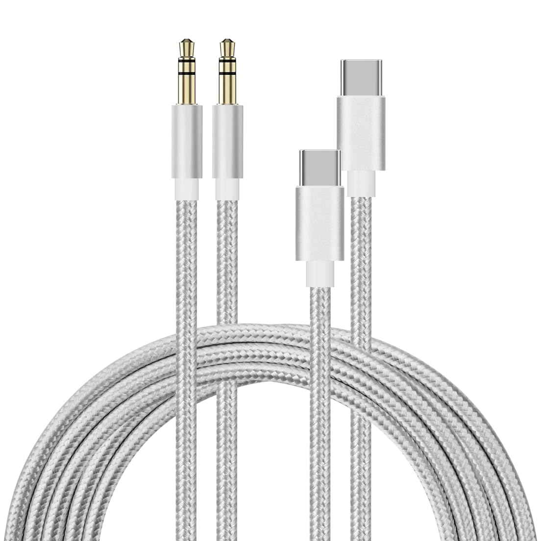 Cable USB C a Jack 3.5 mm Auxiliar para Audio de Coche y iPhone 15 16 de 3 y 6 Pies 2