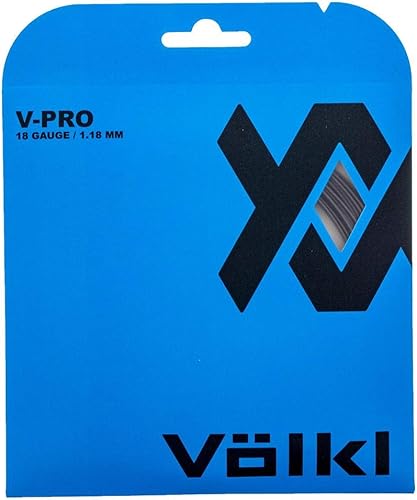 Miniatura 6 de Volkl V-Pro  Cuerda de raqueta de tenis  Durabilidad y tacto firme  Cuerda de copolímero suave (azul, 16, juego)