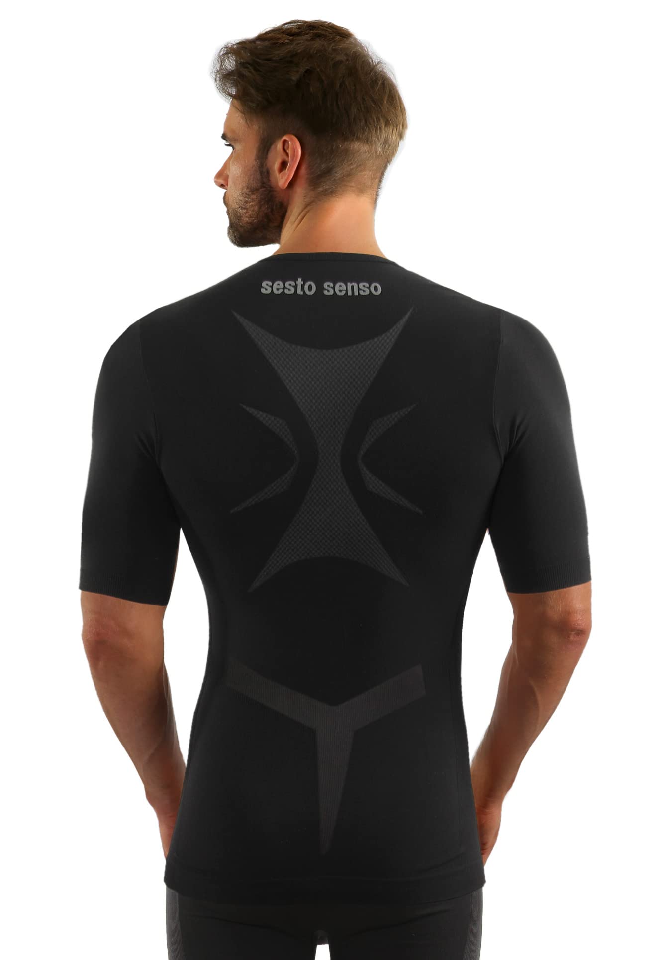 sesto senso sous-vêtement de Sport thermoactif pour Homme T-Shirt de Compression à Manches Courtes