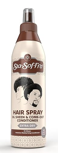 Sta-Sof-Fro Acondicionador de peine en spray para cabello y cuero cabelludo con lanolina, extra seco (8.5 fl oz)