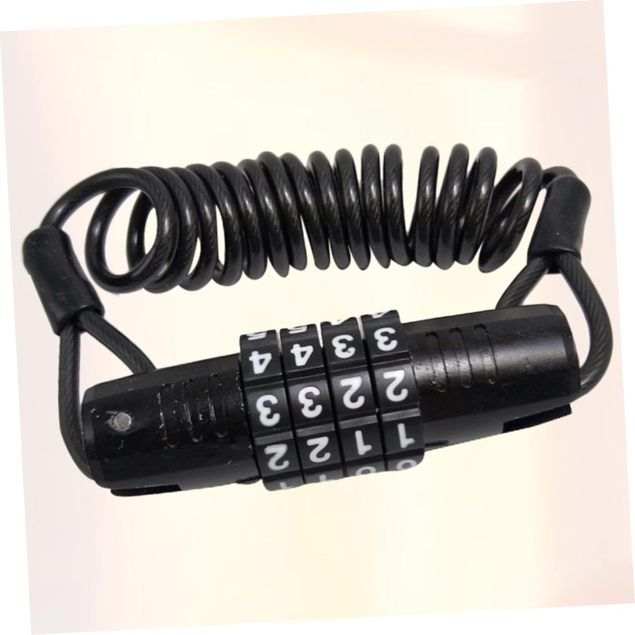BESPORTBLE 3pezzi Serratura Antifurto Combinazione Digitale Portatile Cavo Resistente Per Biciclette Scooter Sicurezza Pratica e Compatta Per Tuo Veicolo