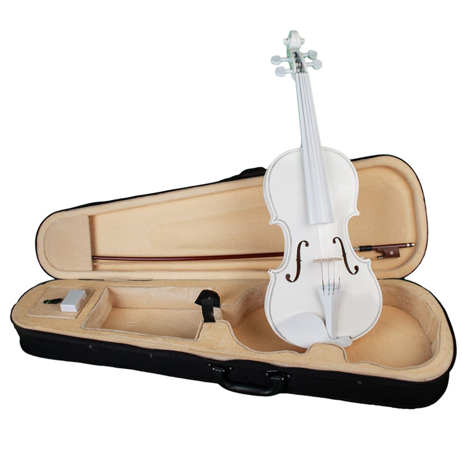 Violin Full Size 4/4 Acoustic Violin with Carrying Case Bow Bridge for Adults Students Beginners Cello Kit - Image 4