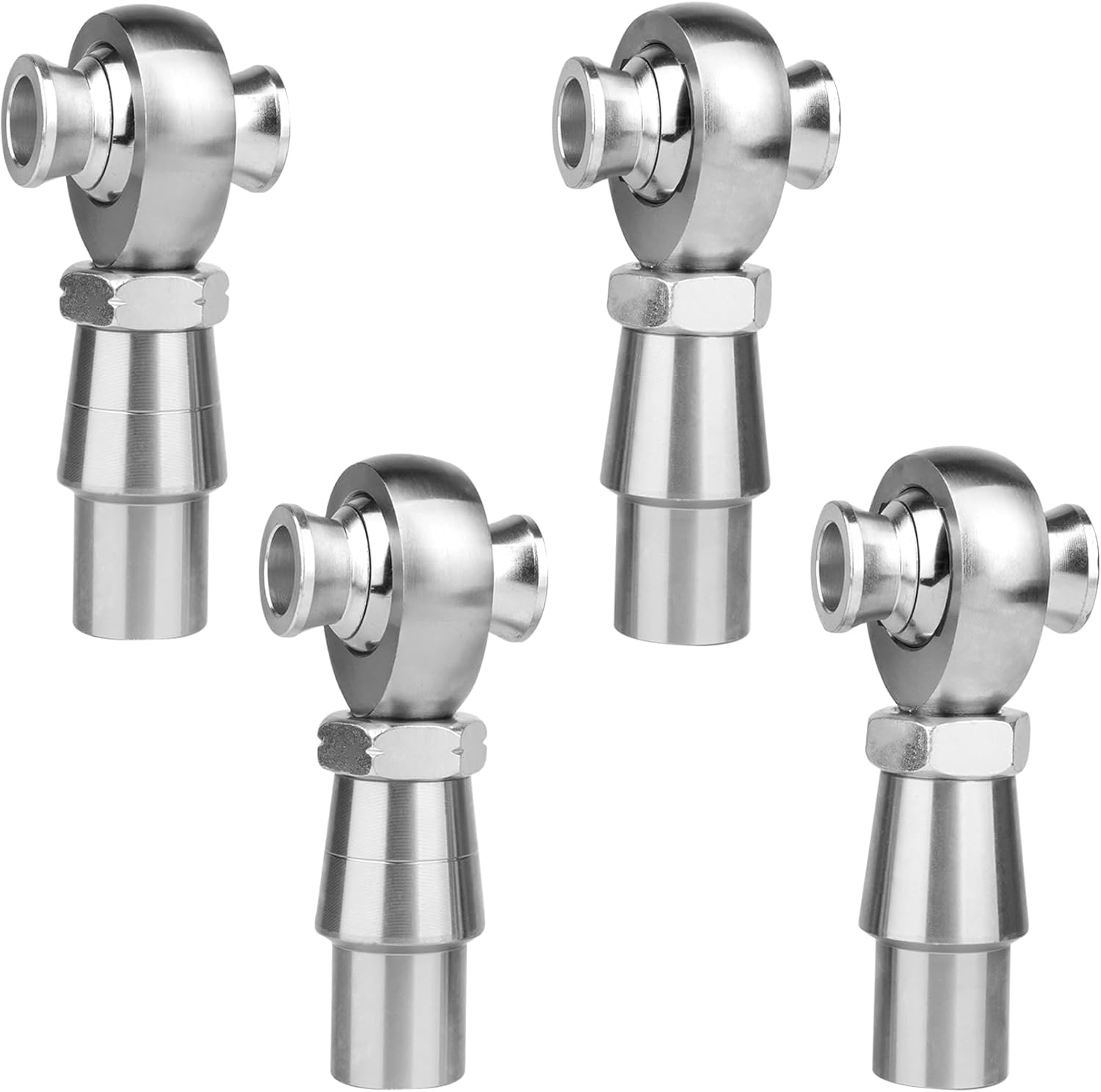 Joogto 3/4" Chromoly Heim Joint Rod End Kit - Panhard, Steering, Suspension & Traction Bars, 2 Sets Left/Right Threads w/ Adapters & Jam Nuts