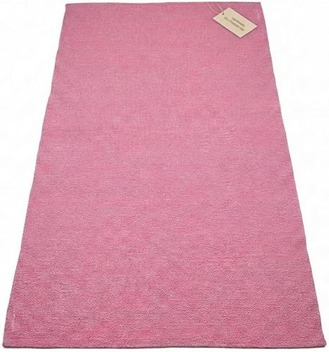 Miniatura 14 de LFH Home - Tapete de yoga de algodón hecho a mano para ejercicio, entrenamiento, fitness, perfecto y de alta calidad, ecológico, tejido de algodón