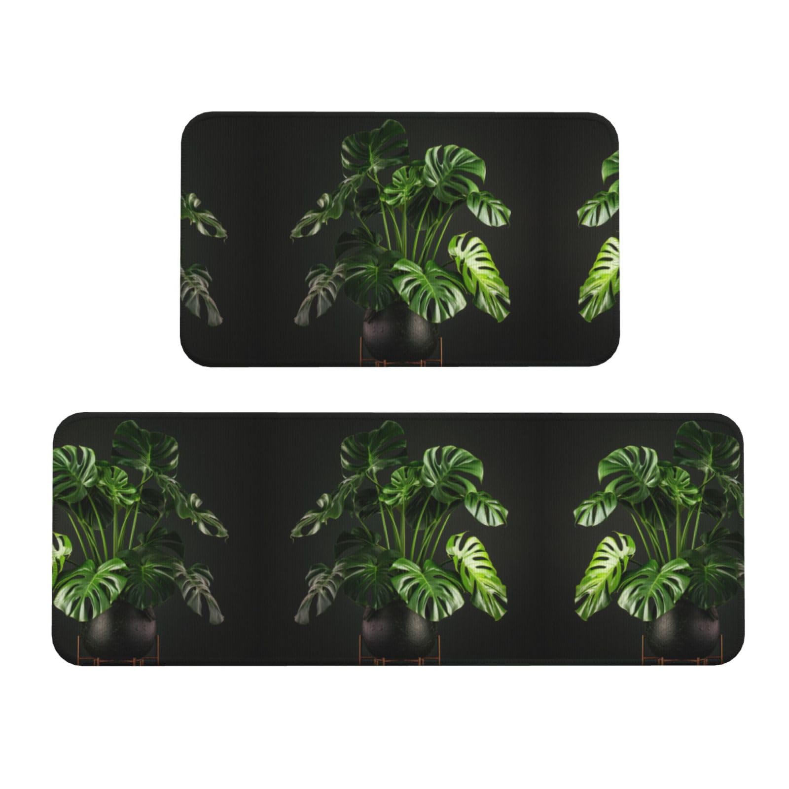 Tapis de cuisine Monstera Deliciosa idéal pour sécuriser la buanderie