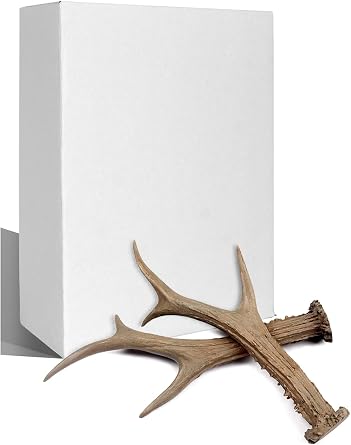 Antlers Decor 1 Pair - Realistic Resin Deer Antler Ornaments for Winter Holiday Weddings Party Celebretions Brown