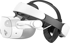 KIWI design H4 Boost Battery Halo Head Strap Compatible with Meta Quest 3 or Meta Quest 3S, Lightweight and DualFast Charging