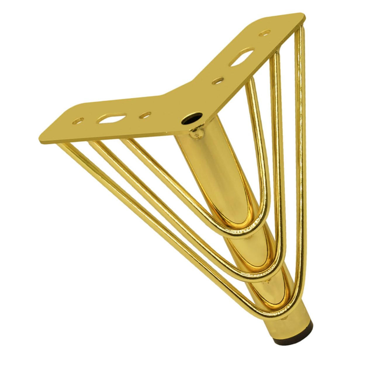 Patas de sofá de hierro dorado Holibanna para muebles modernos y resistentes