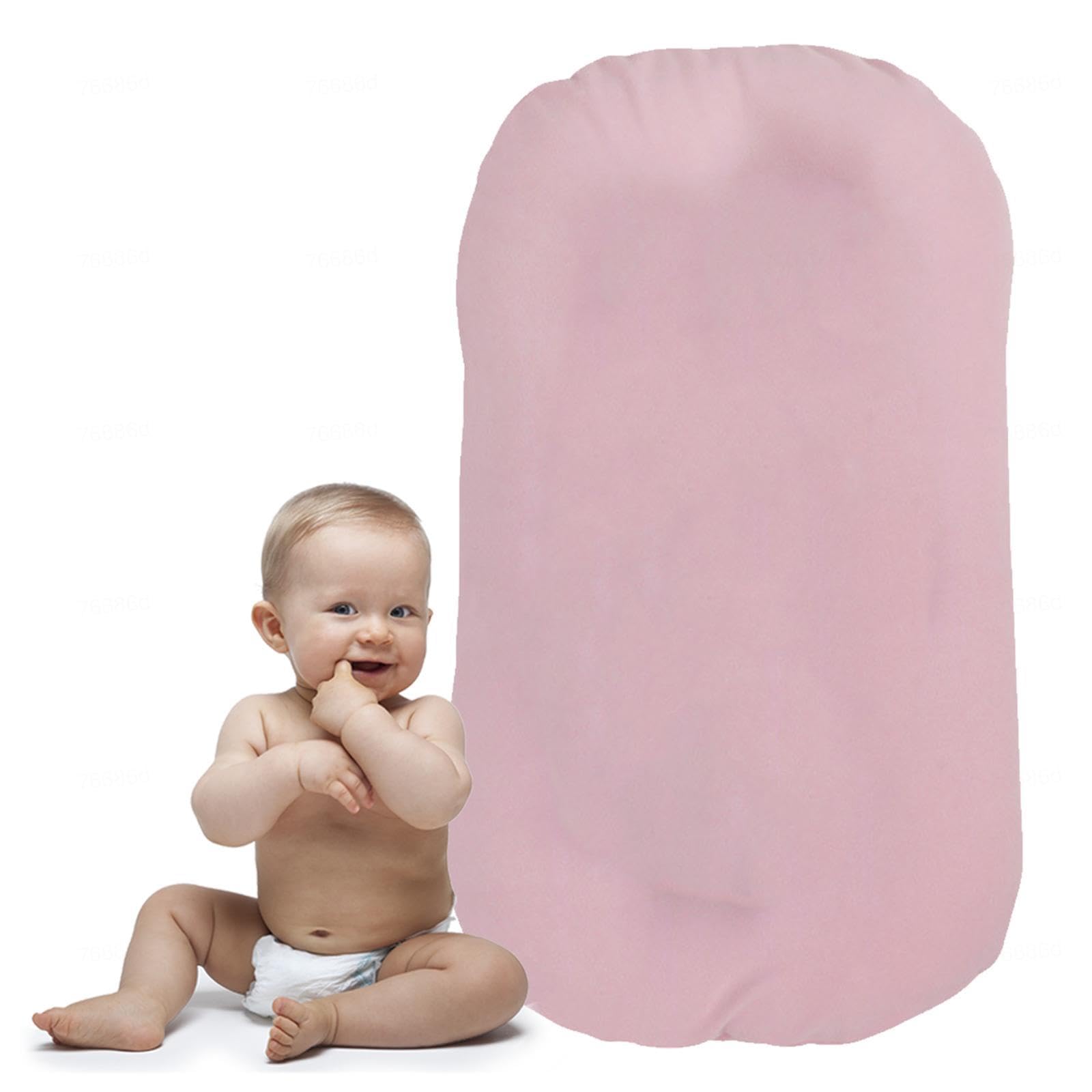 0-12 Meses Reductor De Cuna, Algodón Transpirable Reductor Cuna Desmontable Y Lavable Varios Estilos Colecho Cama Móvil,Pink