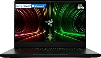 Razer   Blade  14 Gaming Laptop: AMD Ryzen 9 5900HX 8 Core, NVIDIA GeForce RTX 3070, 14" QHD 165Hz, 16GB RAM, 1TB SSD - CNC Aluminum - Chroma RGB - THX Spatial Audio - Vapor Chamber Cooling