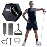 GO-Tone Portable Cable Gym&comma; 7-66LB Adjustable Resistance Band&comma; App & Bluetooth Connection， Multifunctional Fitness Equipment&comma; Suitable for Home & Travel