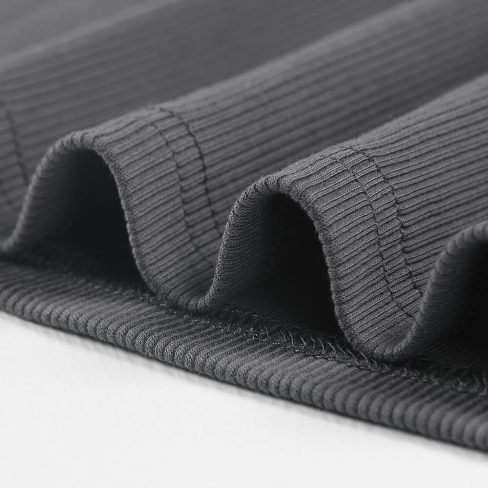 Artfish Women Sleeveless Ribbed Fitted Scoop Neck Full Length Racerback Basic Tank Tops - Image 5