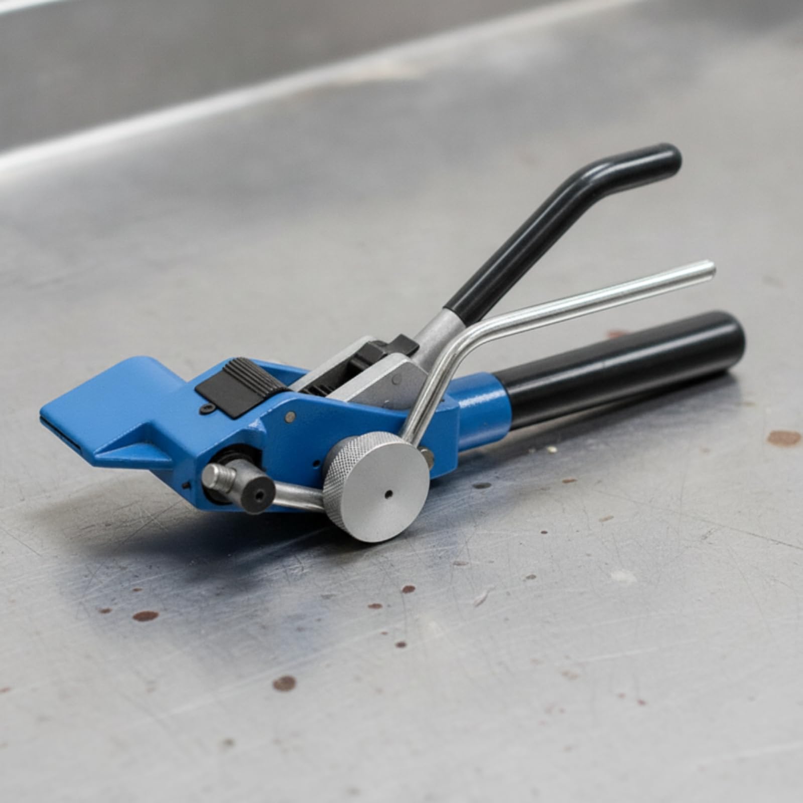 Tendireggia con Taglierina Robusto Tendireggia Manuale Compatto Tenditore a Cricchetto per Insttori, Utensile A Ingranaggi Con Cacciavite
