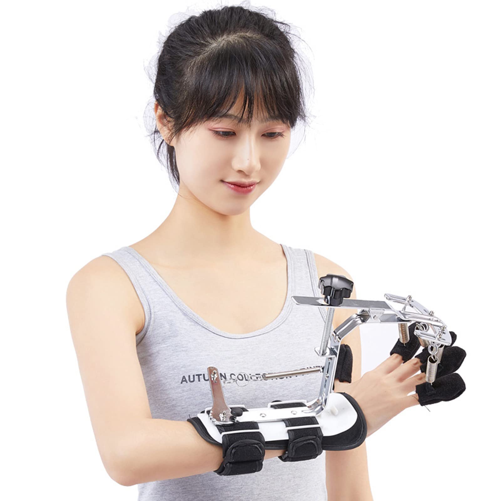 Corrector de Dedo de muñeca Órtesis de muñeca de Mano multifunción Férulas de Dedo separadas Tablero de extensión de espasmo Flexible Férula Apoplejía Hemiplejia, para Manos Izquierda y Derecha