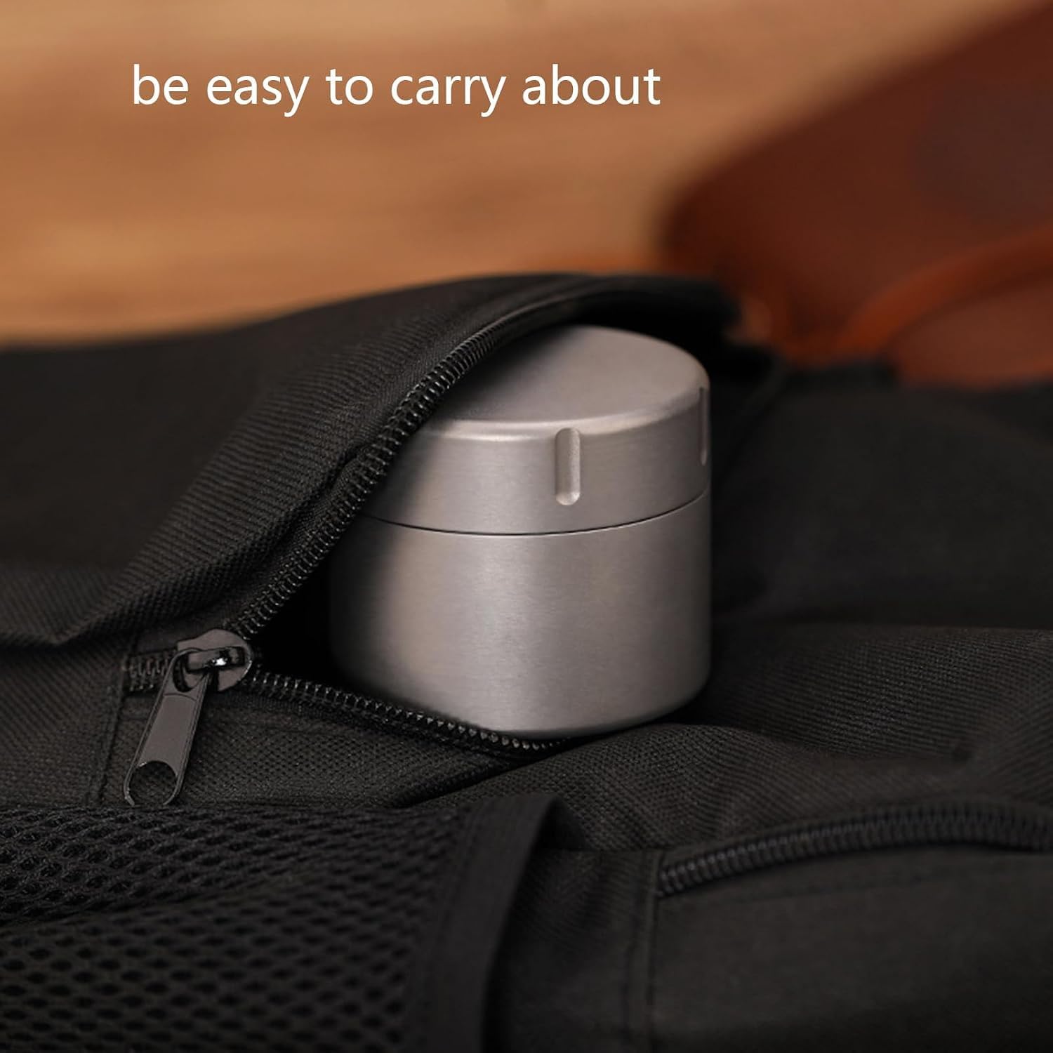 Luftdichte Titan Teedosen luftdicht kaffeedose für gemahlenen，Originalfarbe | Outdoor Reise Tablettendose für Unterwegs, Kleine Tee-Versiegelungsbox, Tragbarer Mini-Aufbewahrungsbehälter für Kaffeebohnen