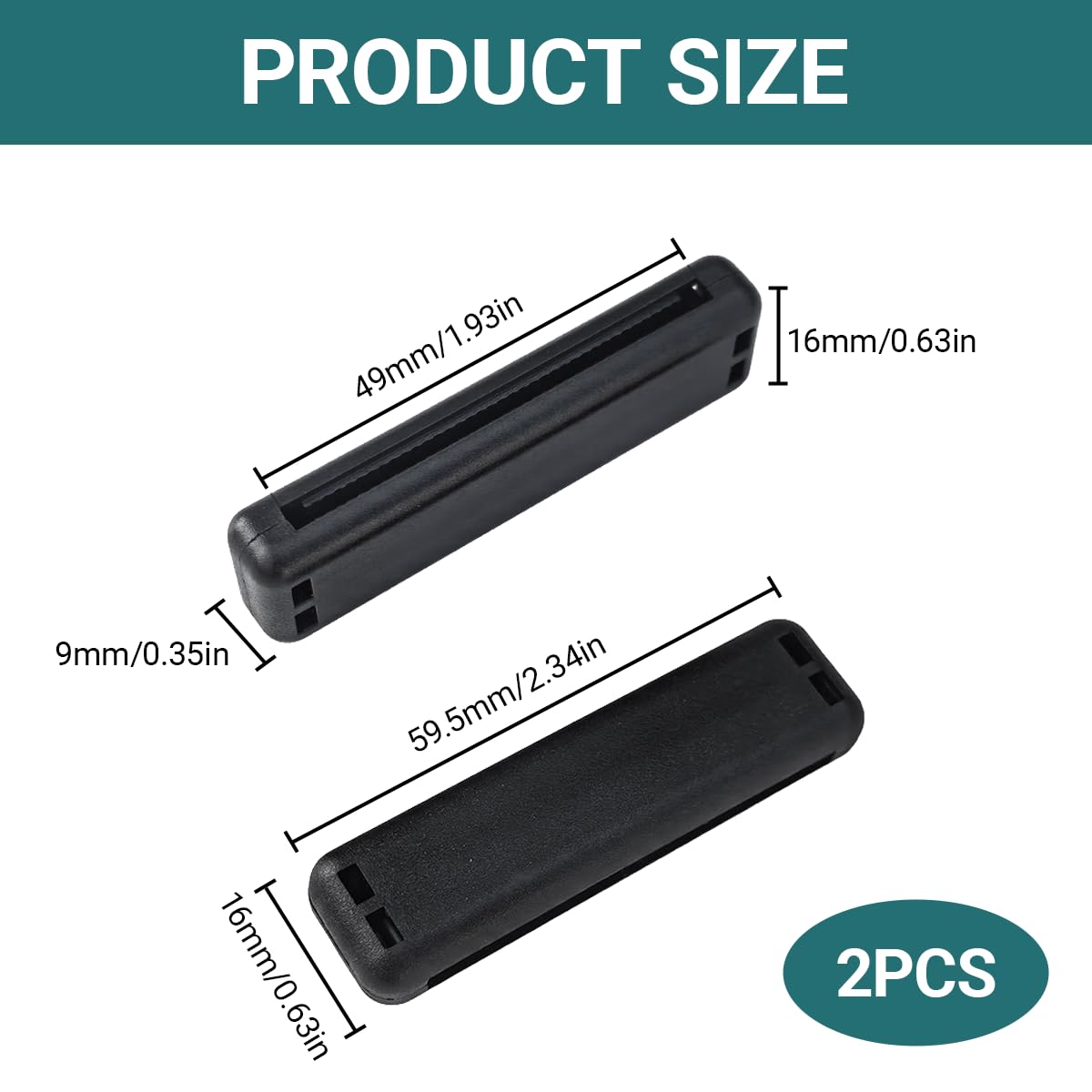 Wcawnlt 2 Piezas Ajustador Universal de Cinturón de Seguridad para Coche - Reductor de Presión para Hombros y Cuello Negro, Confort Ergonómico Ideal para Conductor y Pasajero — view 2