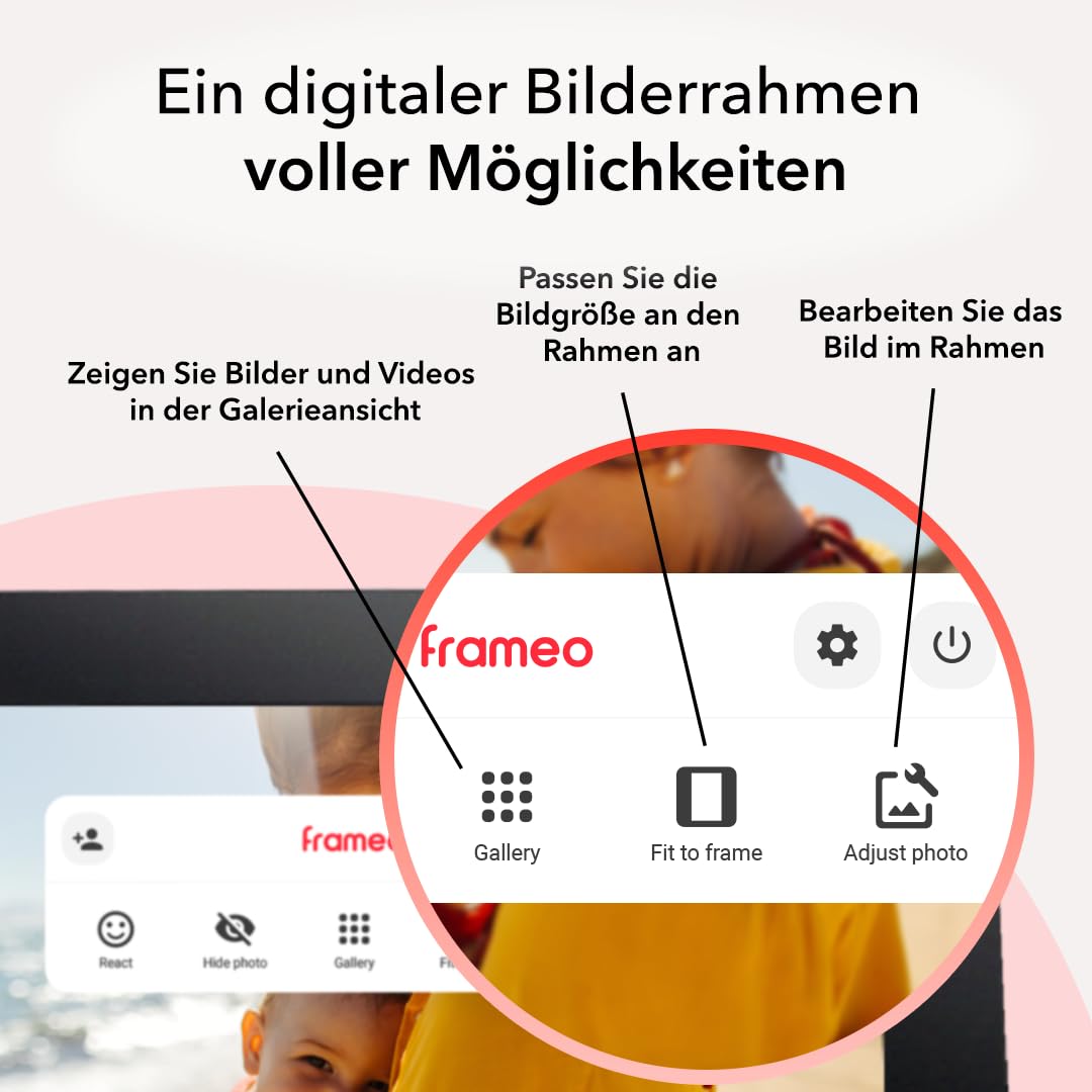 Silvergear® Digitaler Bilderrahmen 10,1 Zoll mit WLAN | 10W Leistung | Fernzugriff via App | Modernes Design