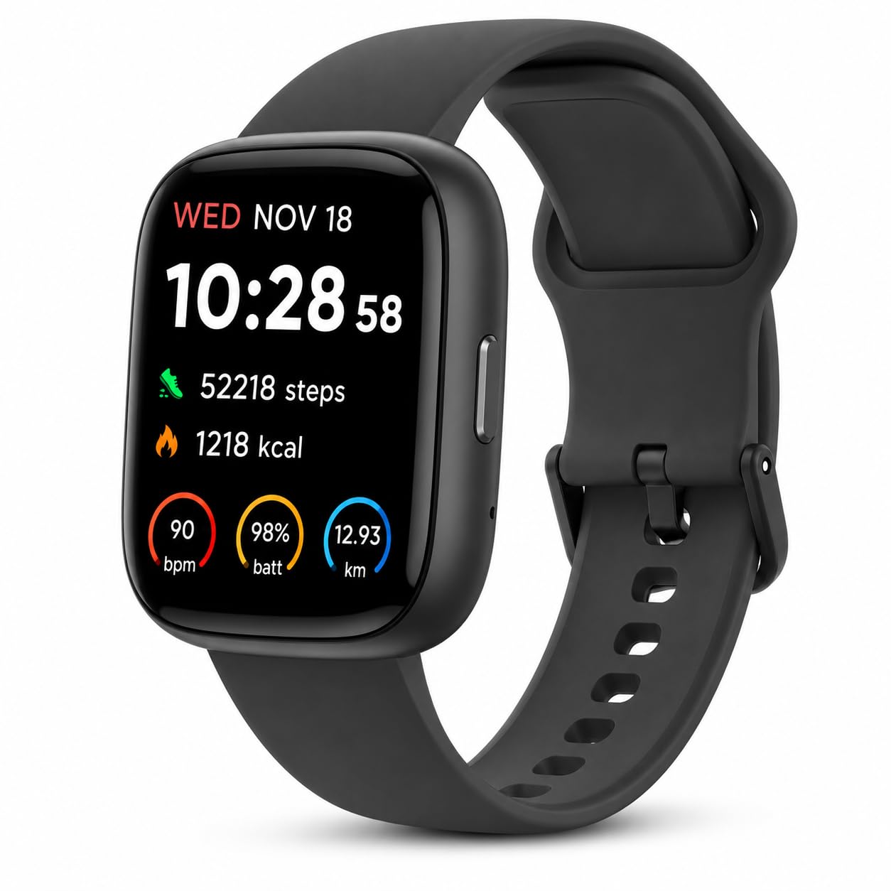 VRPEFIT - Smartwatch Hombre/Mujer, notificaciones Whatsapp, Pantalla táctil 1.8" HD, Llamadas Bluetooth, Ritmo cardíaco, SpO2, sueño, 100+ Modos Deportivos, IP68, Android/iOS