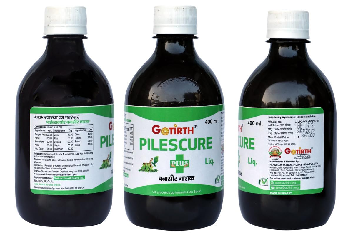 GOTIRTH Gotirth Pilescure (400 ml Brownish Smokey Colour)