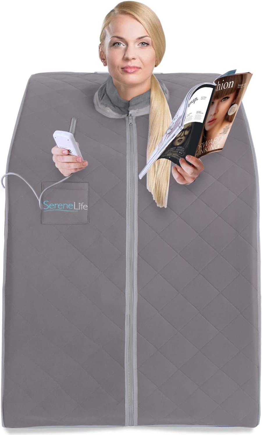 SereneLife infrared portable sauna (foldable chair, 38" x 32")