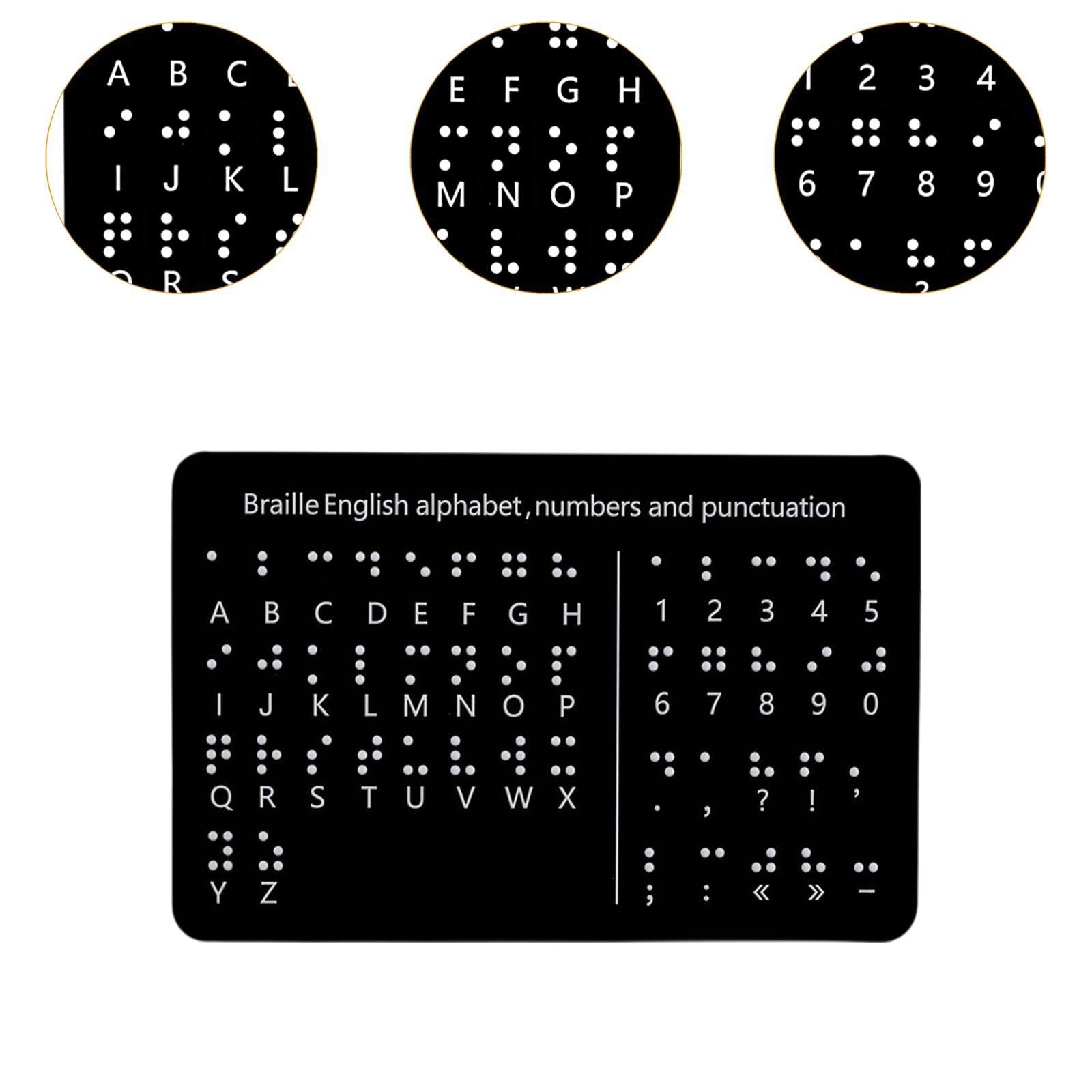Material Didáctico Escolar con Tablero de Alfabeto Braille con Puntos en Relieve