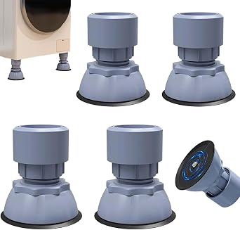 4PCS Washing Machine feet Anti Vibration, SVOCK Washing Machine Vibration Stopper, Washing Machine Shock Absorbers, Anti Vibration feet Suitable for Washing Machines and Tumble Dryers [Energy Class A]
