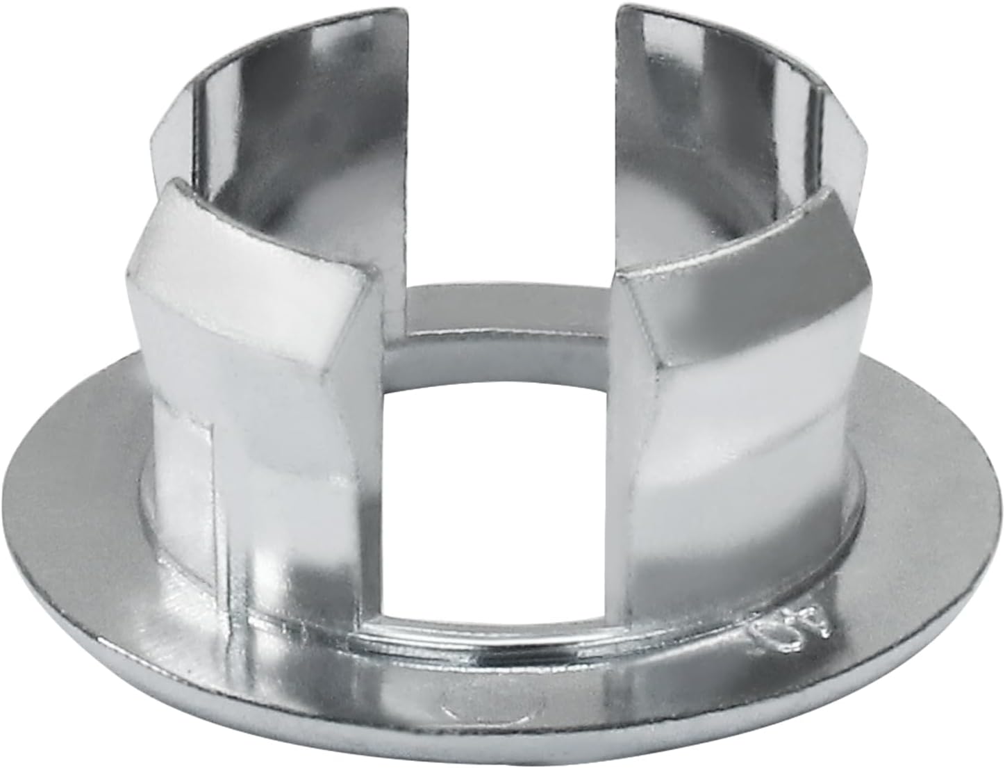 Sink Overflow Ring Basin Trim Drain Cap Cover, Chrome, 3 Pack image 5