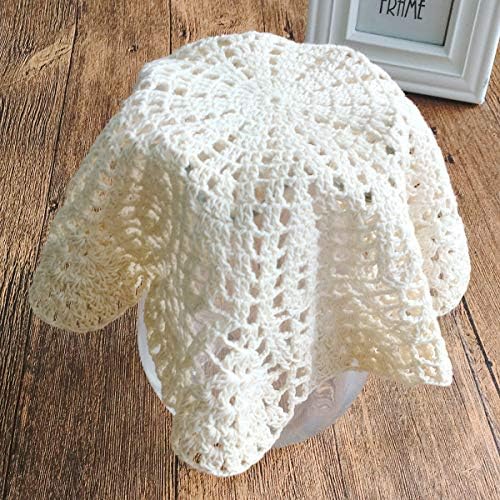 14 Inch Round 100% Cotton HANDMADE Crochet Lace Doilies Placemat Coaster (1)