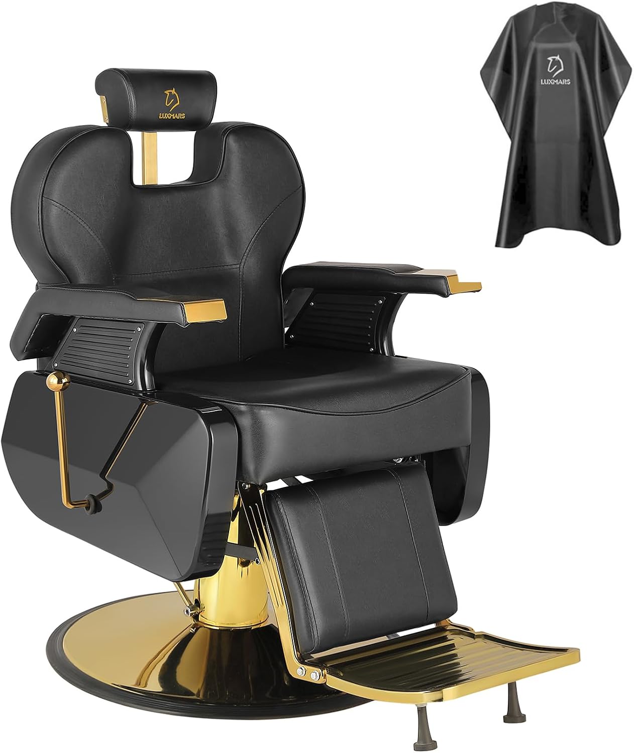 LUXMARS Salon Chair Barber Chair Hydraulic Styling Chair