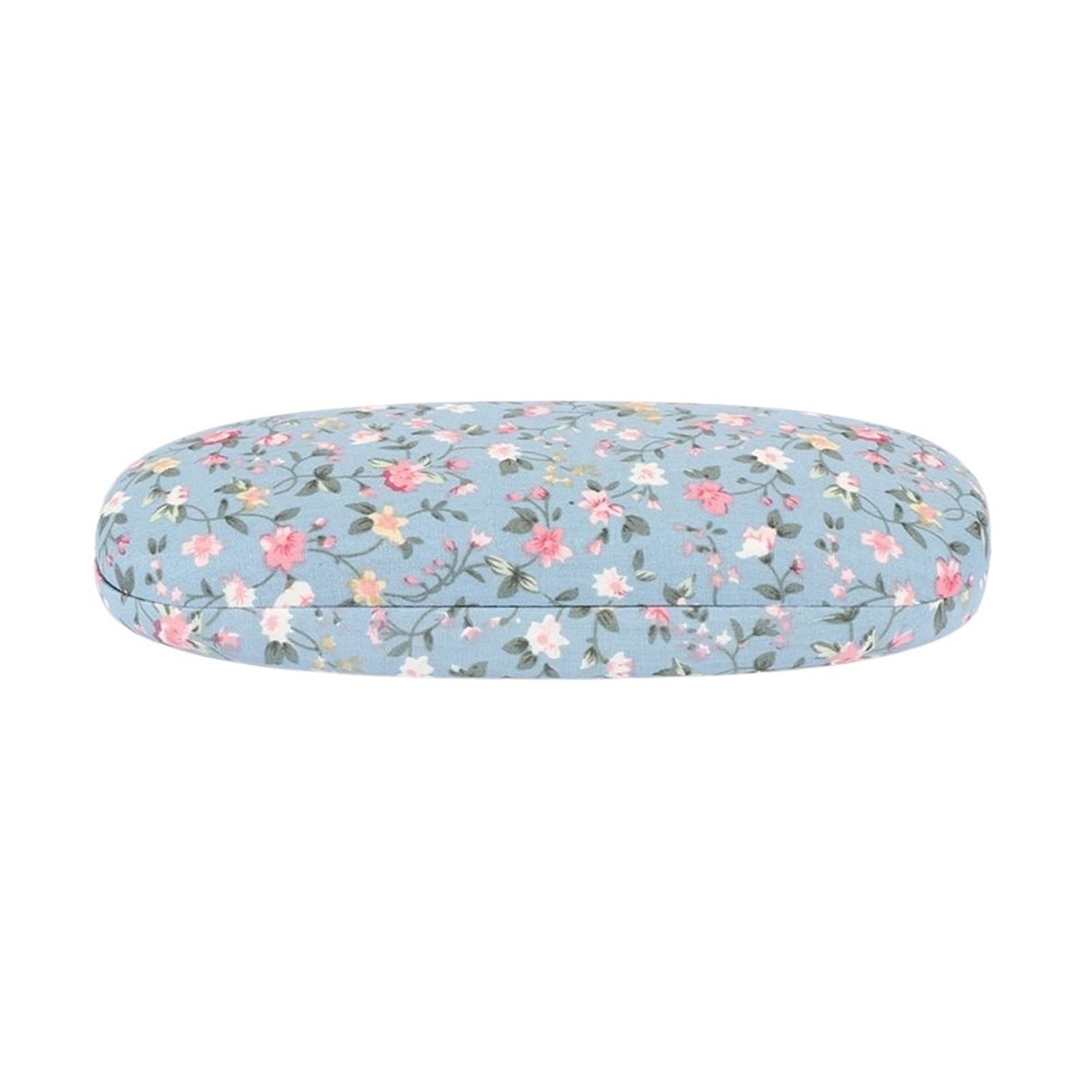 Tragbares Brillenetui aus Stoff mit Blumenmuster, Sonnenbrillentasche, Lesebrillenbox, Aufbewahrungsbox for robuste Brillenbox